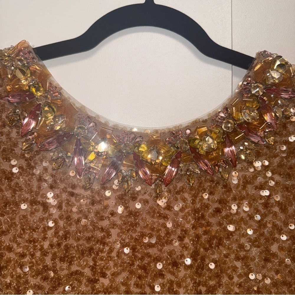 NWT | Sachin + Babi Honey Shiloh Sequin Gown Size 8 - Picture 7 of 17